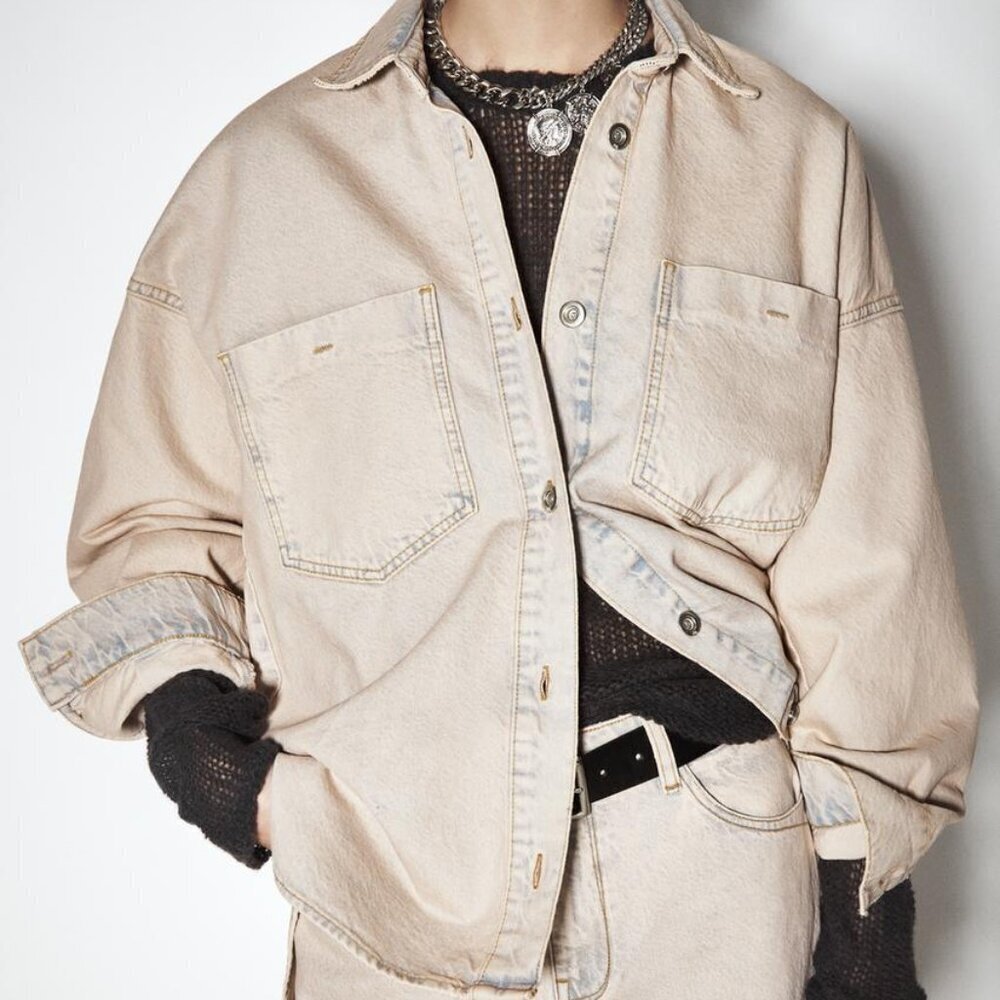 ZARA VINTAGE INSPIRED DENIM JEAN JACKET